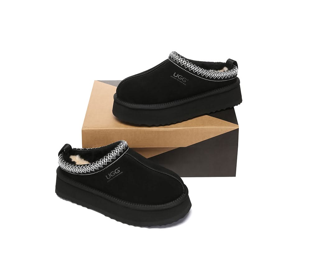 UGG Slippers Sheepskin Wool Ankle Platform Tazzy Tay - Image 29