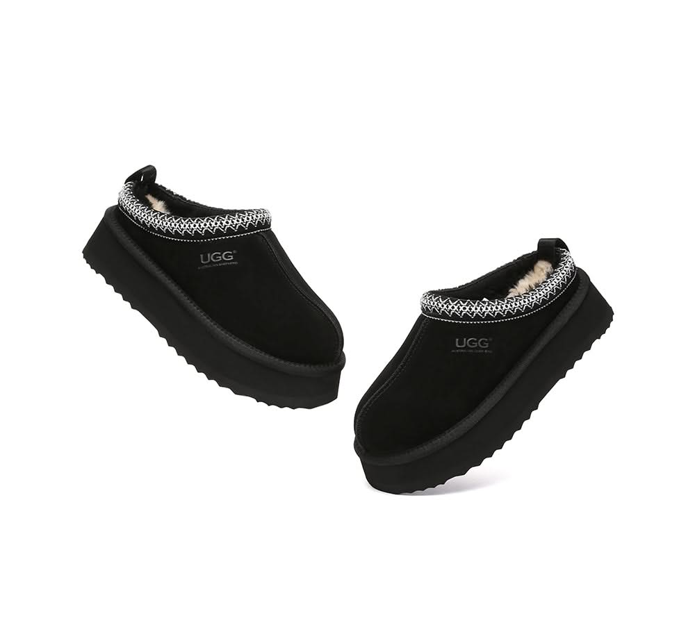 UGG Slippers Sheepskin Wool Ankle Platform Tazzy Tay - Image 30