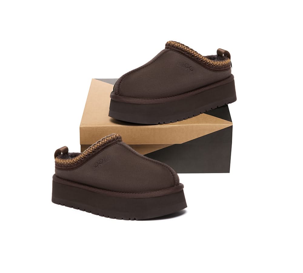 UGG Slippers Sheepskin Wool Ankle Platform Tazzy Tay - Image 35
