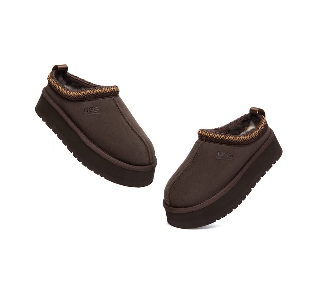UGG Slippers Sheepskin Wool Ankle Platform Tazzy Tay - Image 36