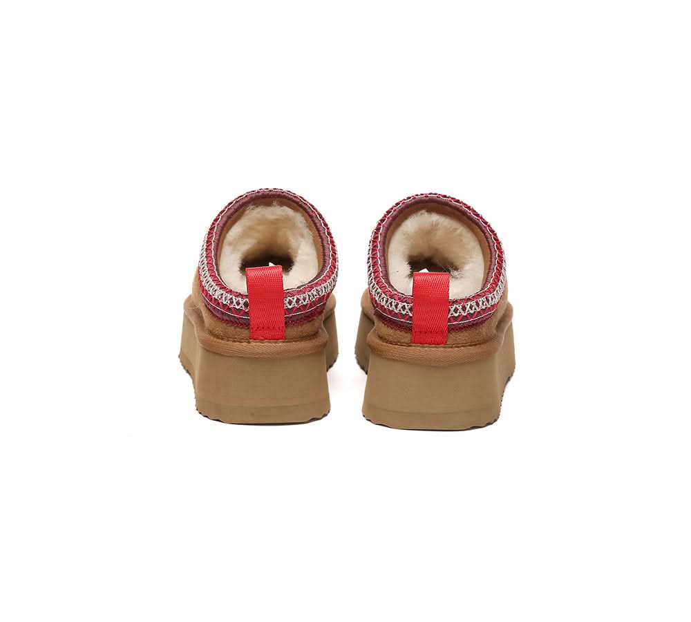 UGG Slippers Sheepskin Wool Ankle Platform Tazzy Tay - Image 8