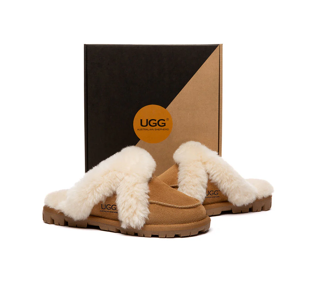 UGG Slippers Sheepskin Wool Shearling Doria - Image 4