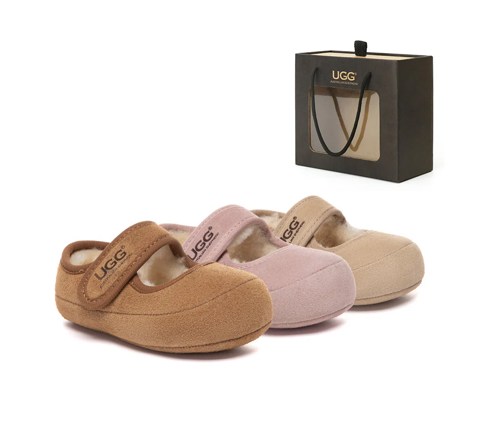UGG Slippers Toddler Adjustable Strap Mary Jane Gift Set Millie