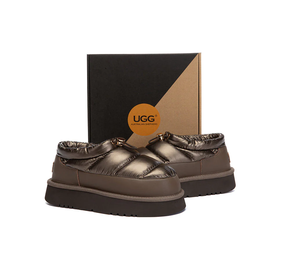 UGG Slippers Women Drawstring Platform Cavelle - Image 3