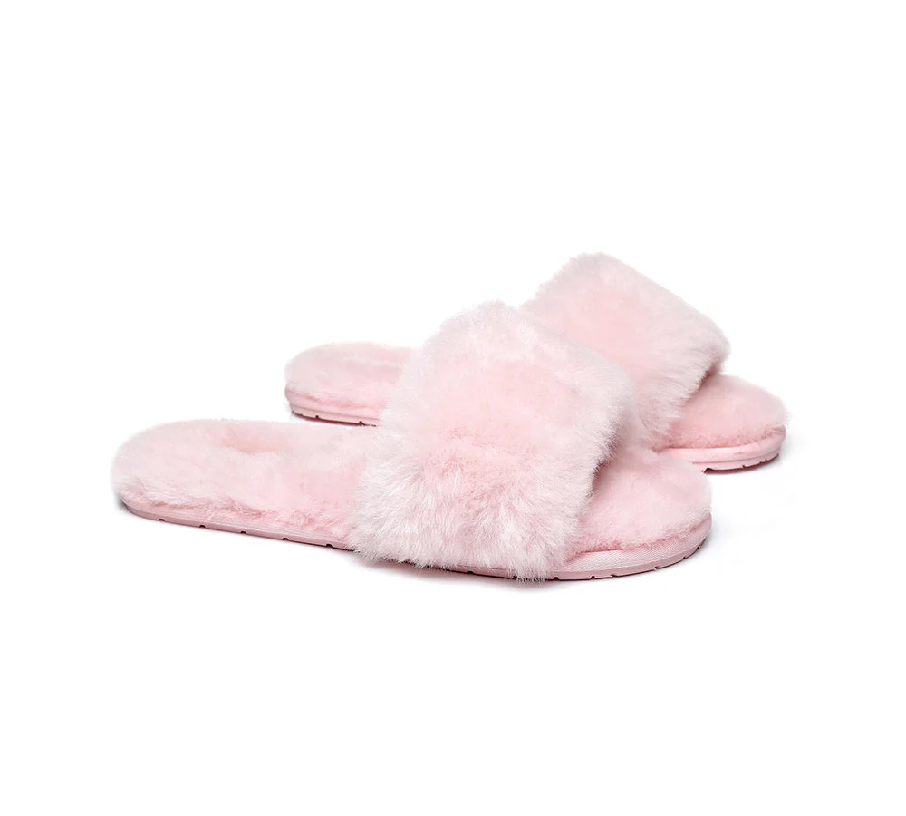 UGG Slippers Women Sheepskin Wool Fluffy Slides Nala - Image 14