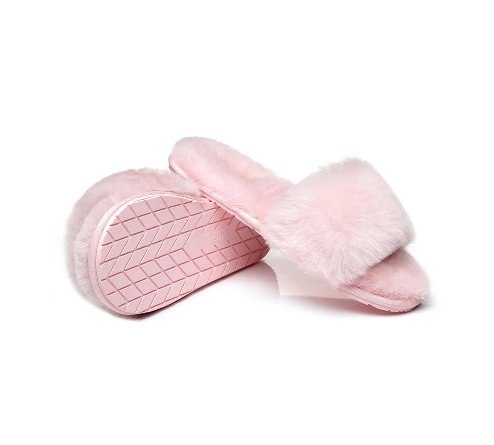 UGG Slippers Women Sheepskin Wool Fluffy Slides Nala - Image 15