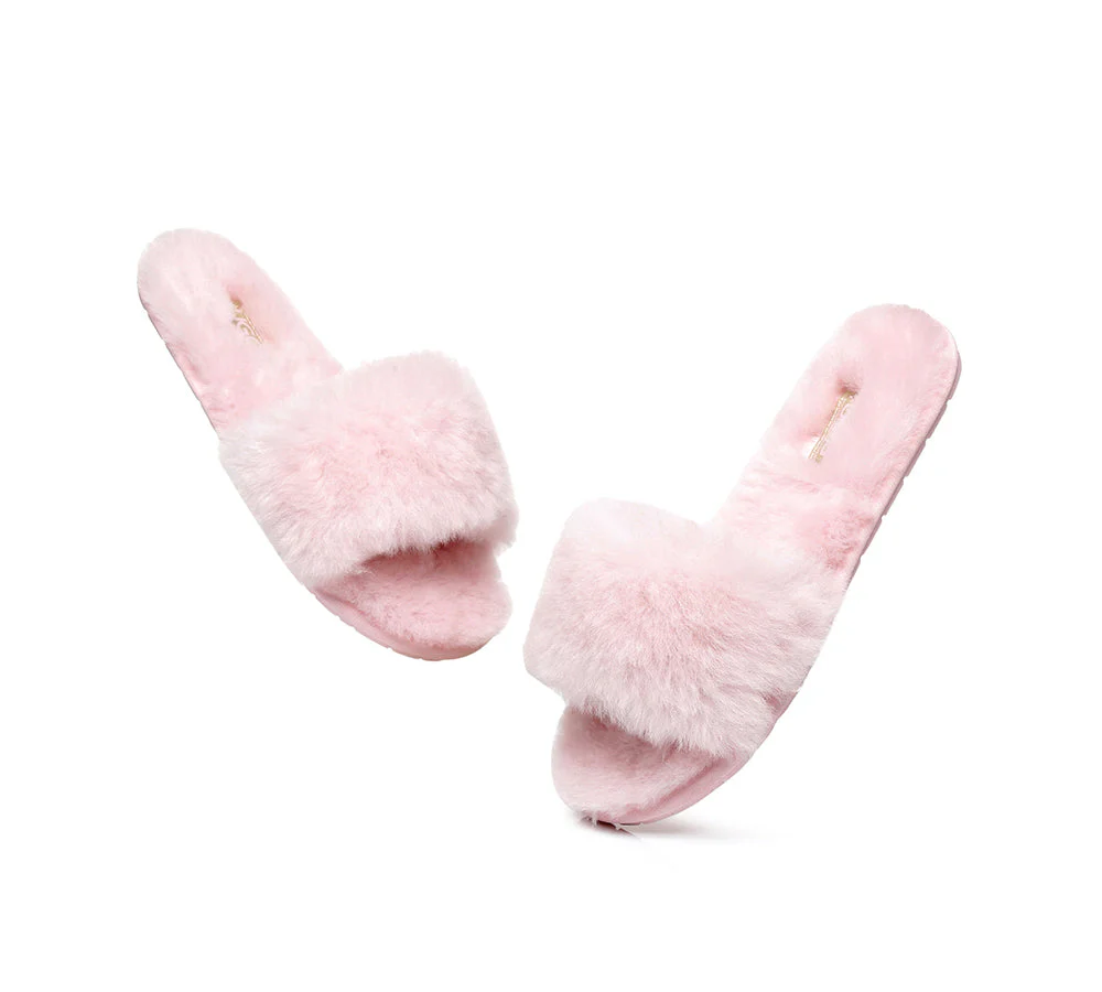 UGG Slippers Women Sheepskin Wool Fluffy Slides Nala - Image 17