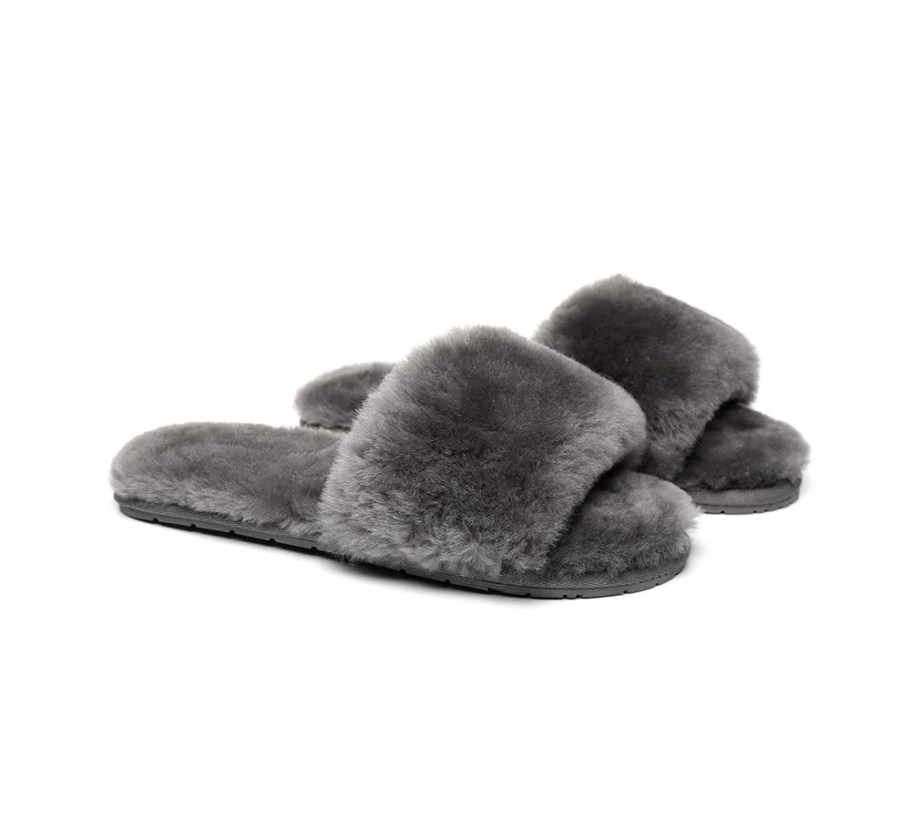 UGG Slippers Women Sheepskin Wool Fluffy Slides Nala - Image 20