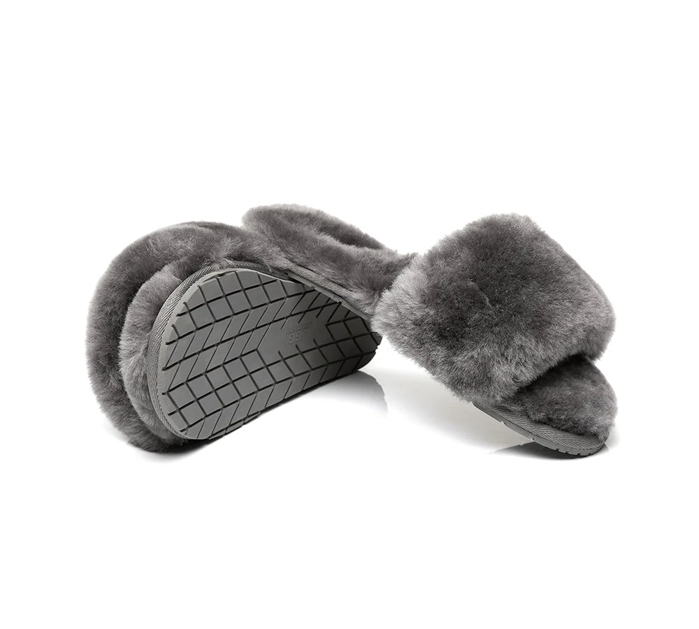 UGG Slippers Women Sheepskin Wool Fluffy Slides Nala - Image 21