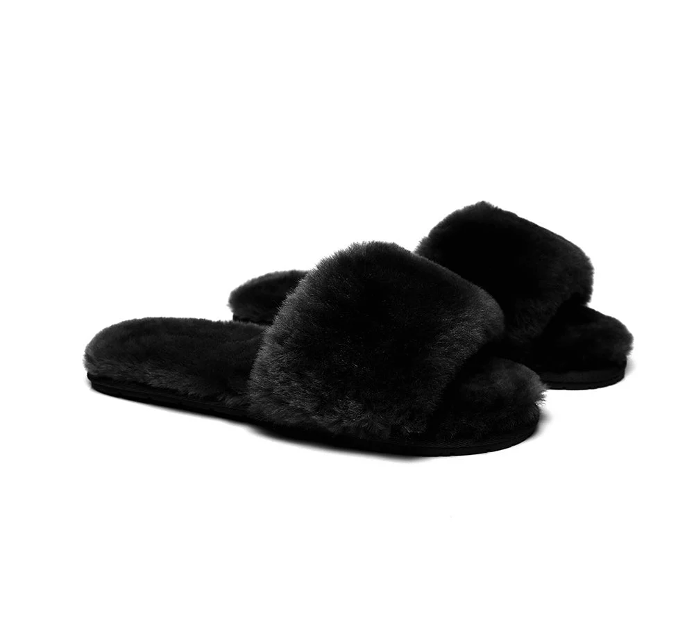 UGG Slippers Women Sheepskin Wool Fluffy Slides Nala - Image 26