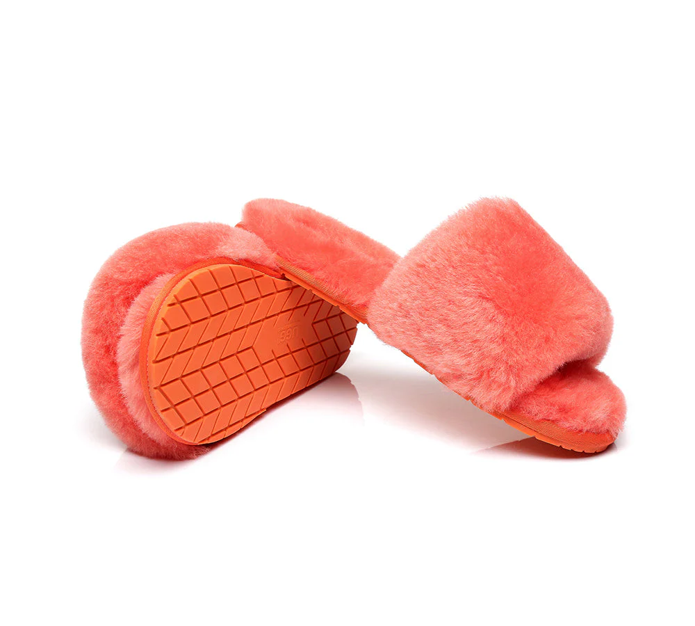 UGG Slippers Women Sheepskin Wool Fluffy Slides Nala - Image 3