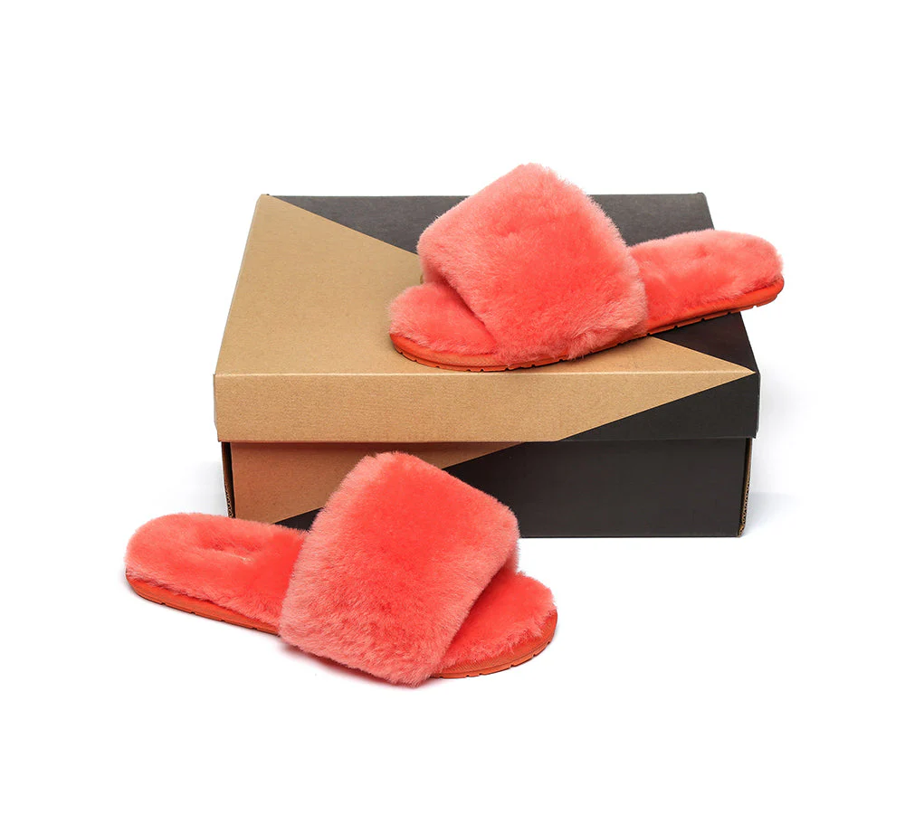 UGG Slippers Women Sheepskin Wool Fluffy Slides Nala - Image 4