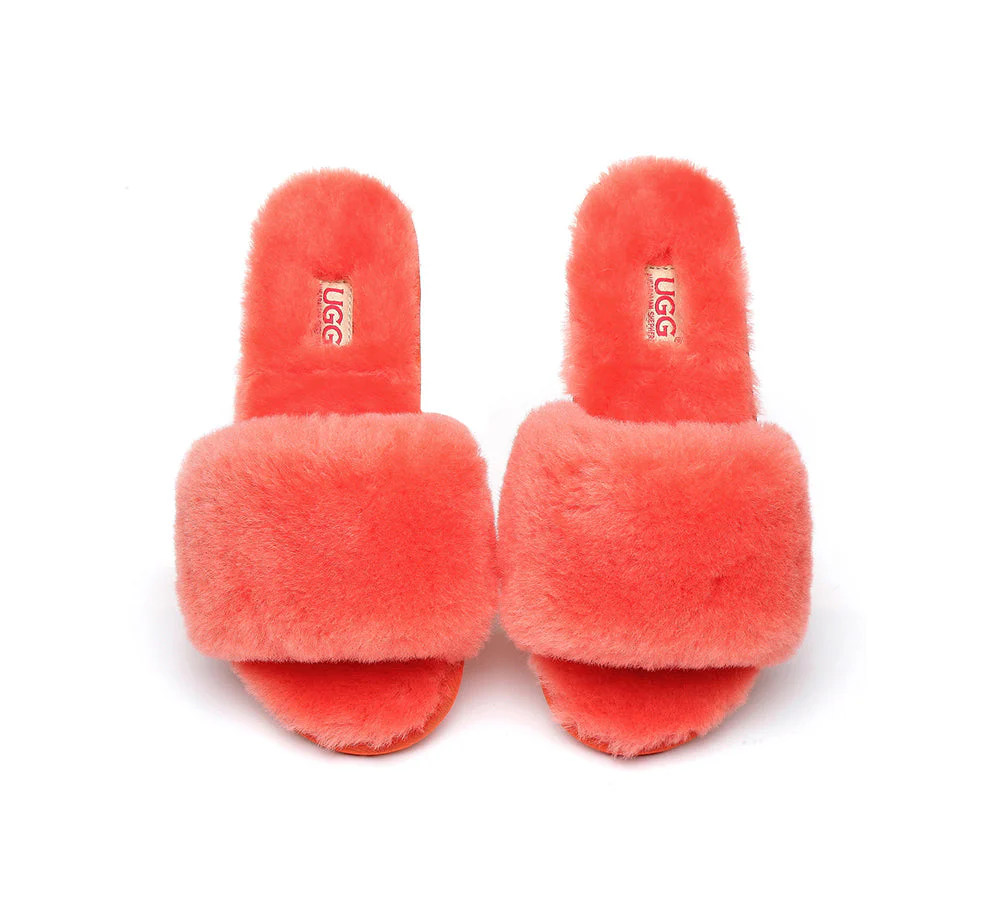 UGG Slippers Women Sheepskin Wool Fluffy Slides Nala - Image 6