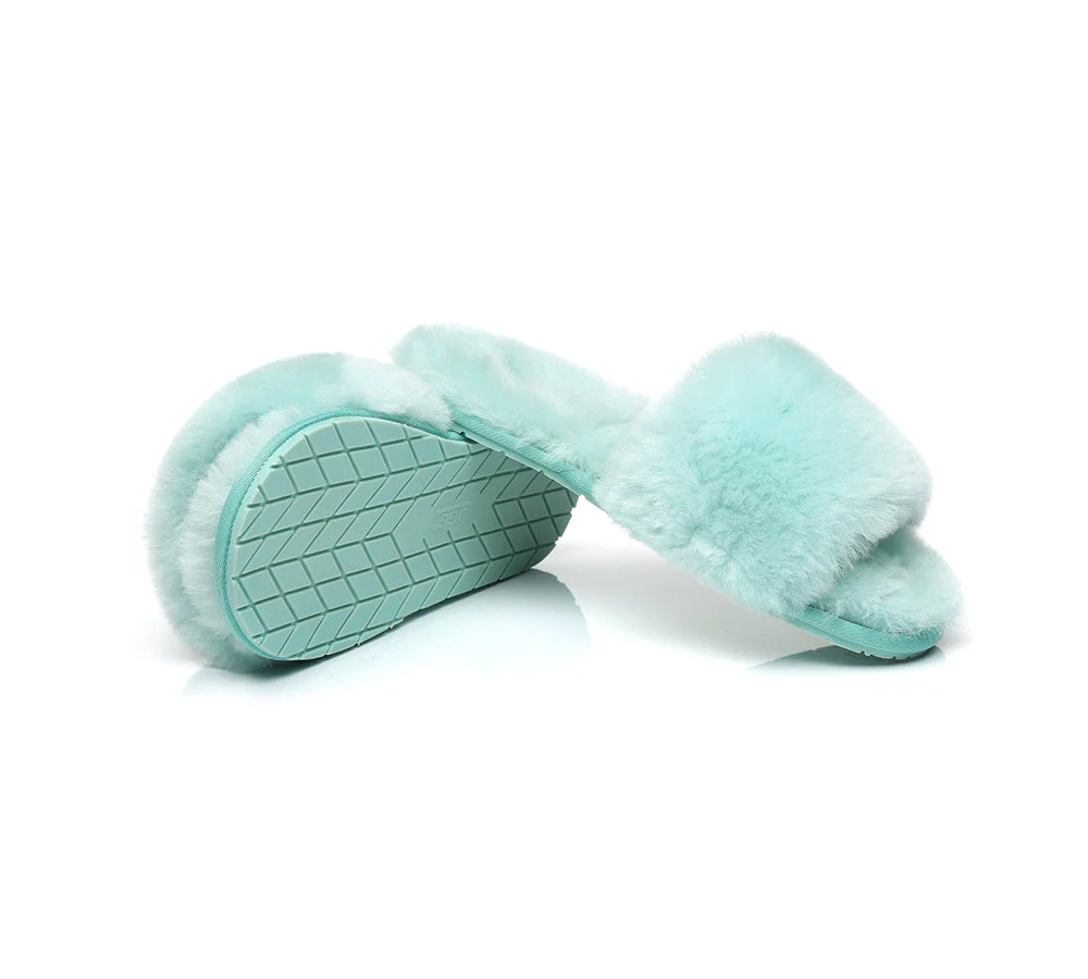 UGG Slippers Women Sheepskin Wool Fluffy Slides Nala - Image 9