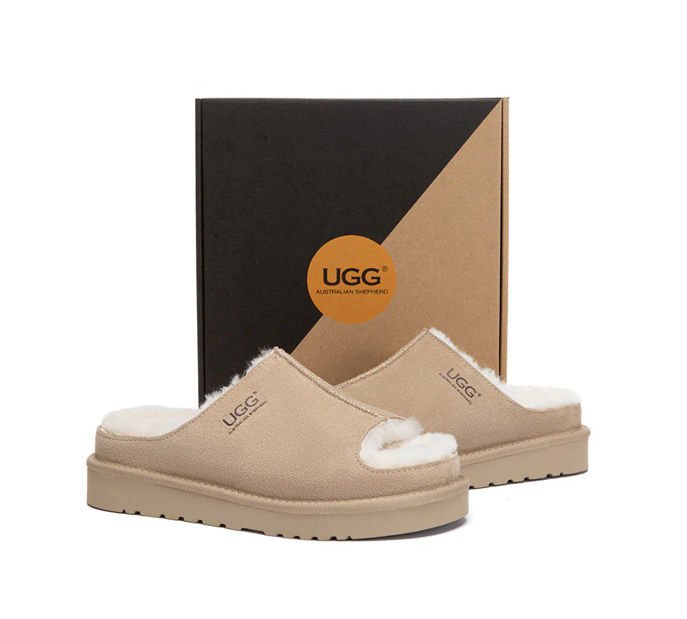 UGG Slippers Women Sheepskin Wool Platform Colven - Image 10