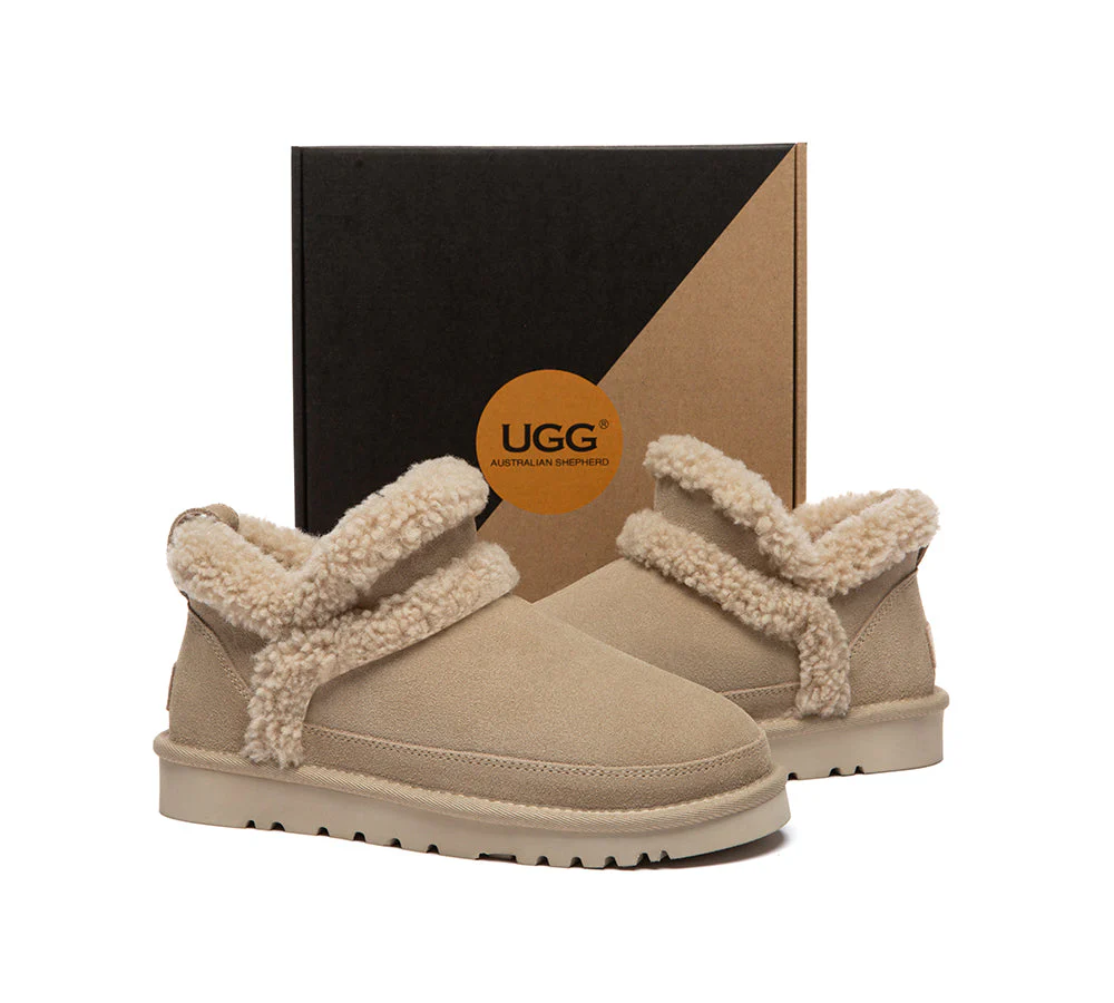 UGG Slippers Women Sheepskin Wool Shearling Ankle Arden - Image 10