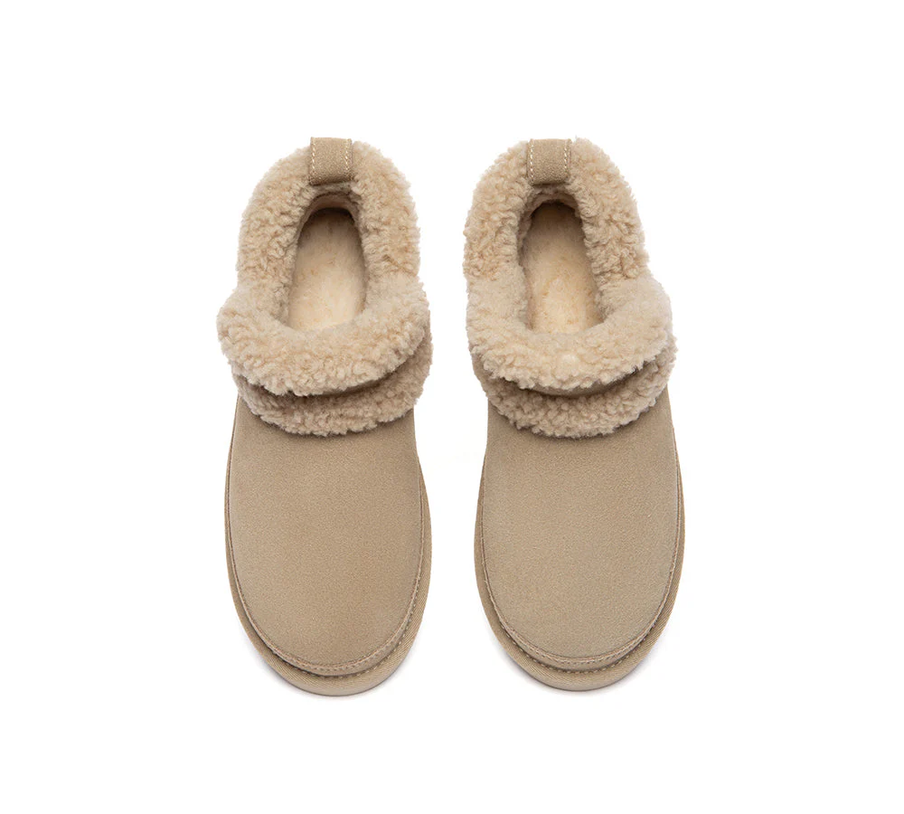 UGG Slippers Women Sheepskin Wool Shearling Ankle Arden - Image 12