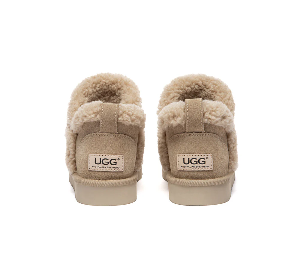 UGG Slippers Women Sheepskin Wool Shearling Ankle Arden - Image 13