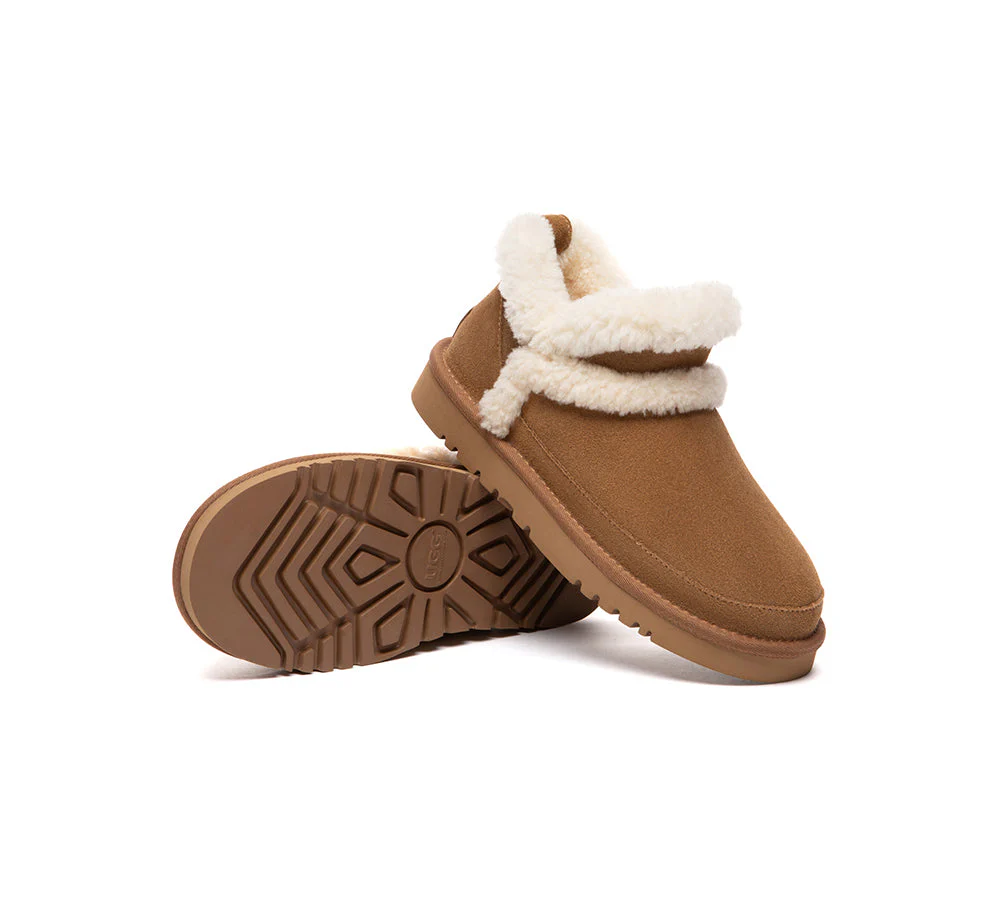 UGG Slippers Women Sheepskin Wool Shearling Ankle Arden - Image 3