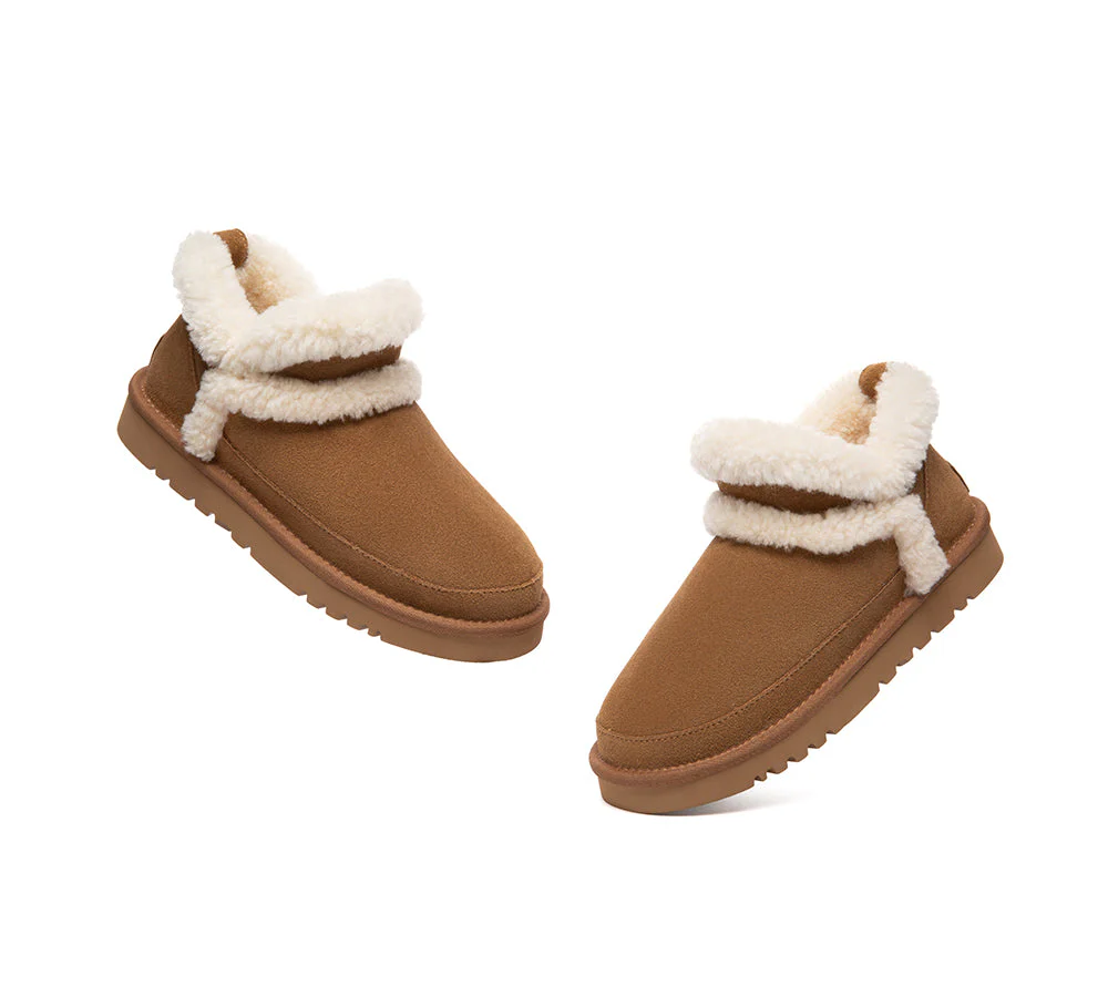 UGG Slippers Women Sheepskin Wool Shearling Ankle Arden - Image 5