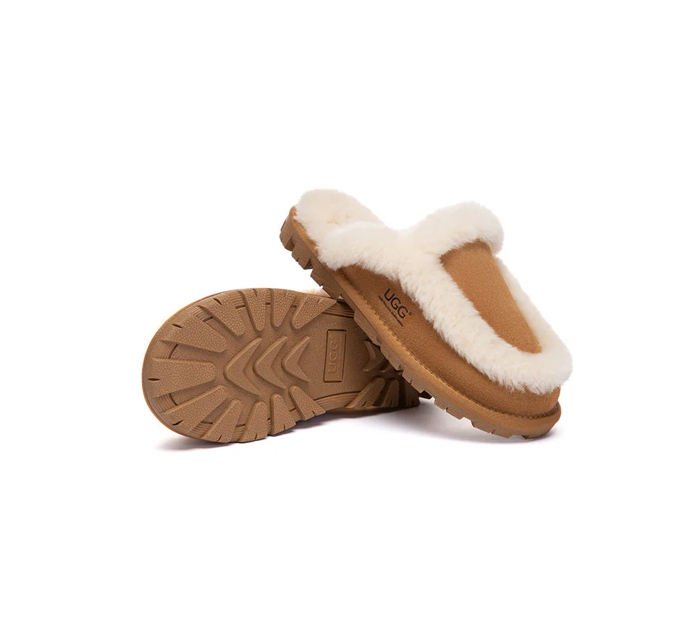 UGG Slippers Women Sheepskin Wool Shearling Layna - Image 2