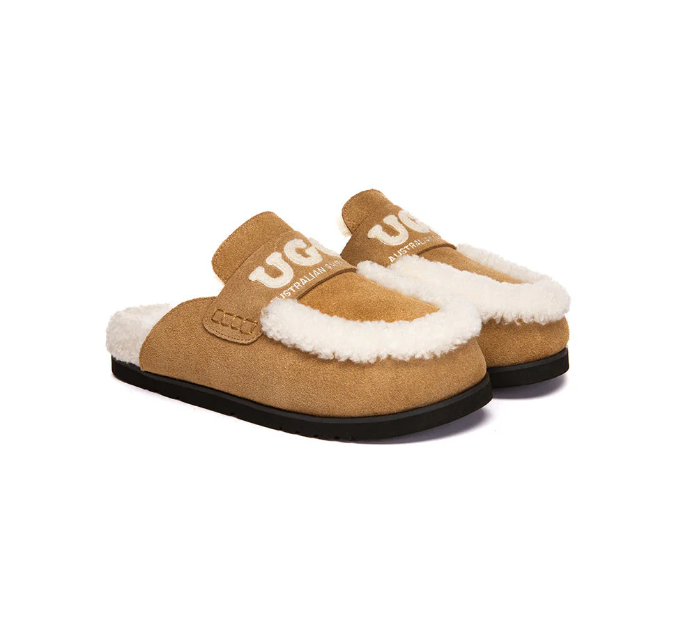 UGG Slippers Women Sheepskin Wool Shearling Lora - Image 3