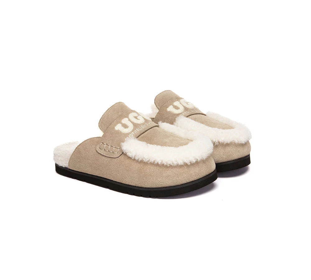 UGG Slippers Women Sheepskin Wool Shearling Lora - Image 9