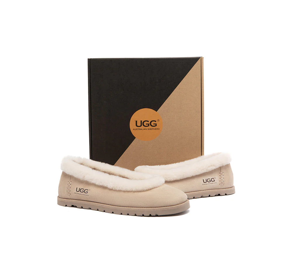 UGG Slippers Women Sheepskin Wool Trim Milea - Image 10