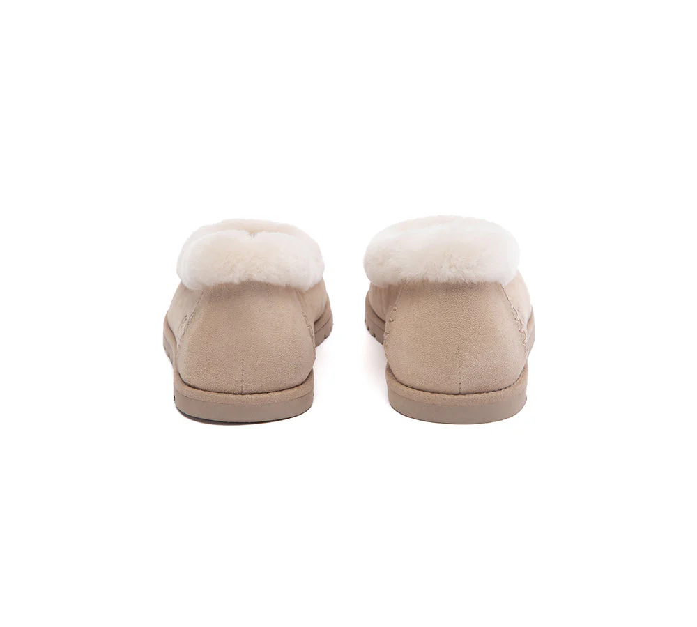 UGG Slippers Women Sheepskin Wool Trim Milea - Image 13