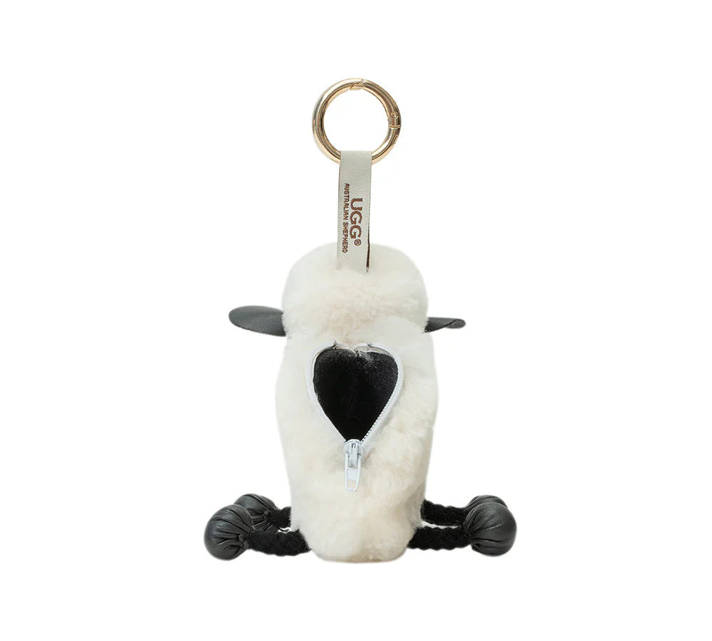 UGG Wool Sheep Plush Keychain Woola Purse - Image 3