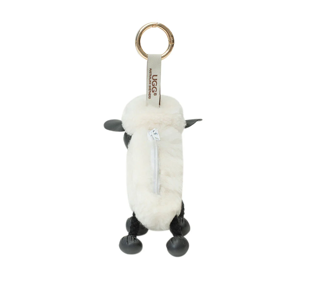 UGG Wool Sheep Plush Keychain Woola Purse - Image 4