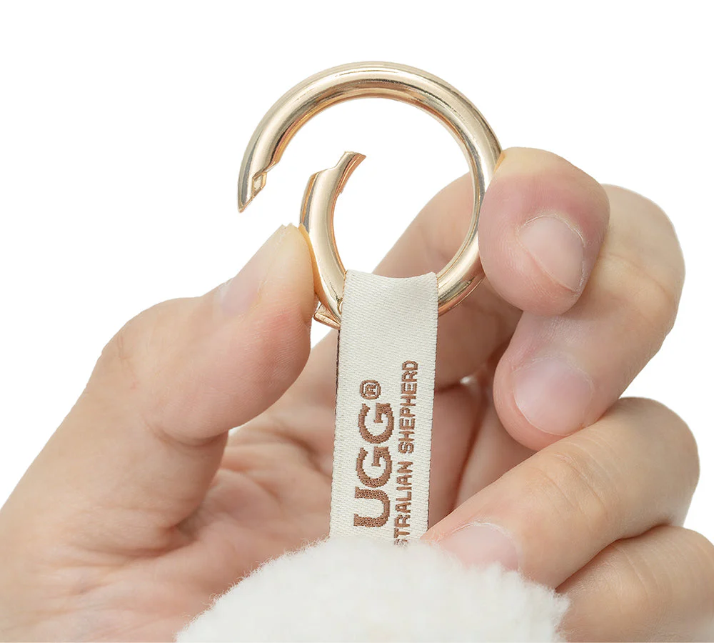 UGG Wool Sheep Plush Keychain Woola Purse - Image 7