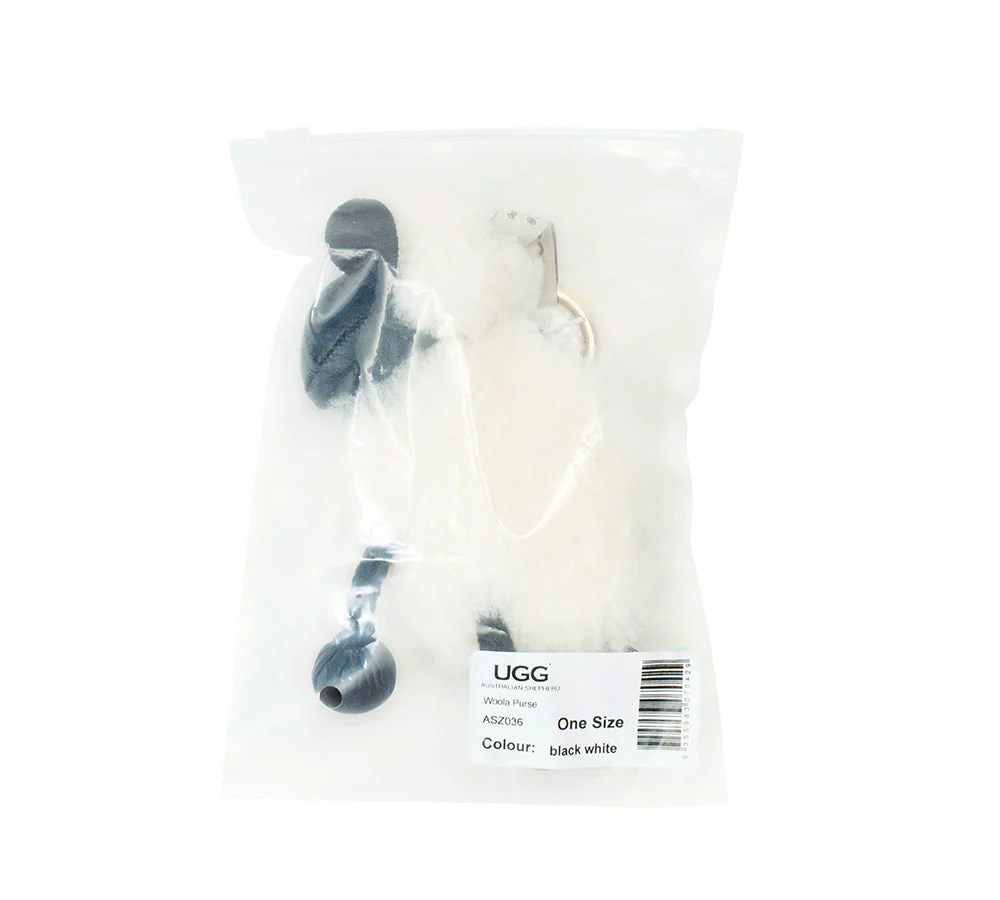 UGG Wool Sheep Plush Keychain Woola Purse - Image 9