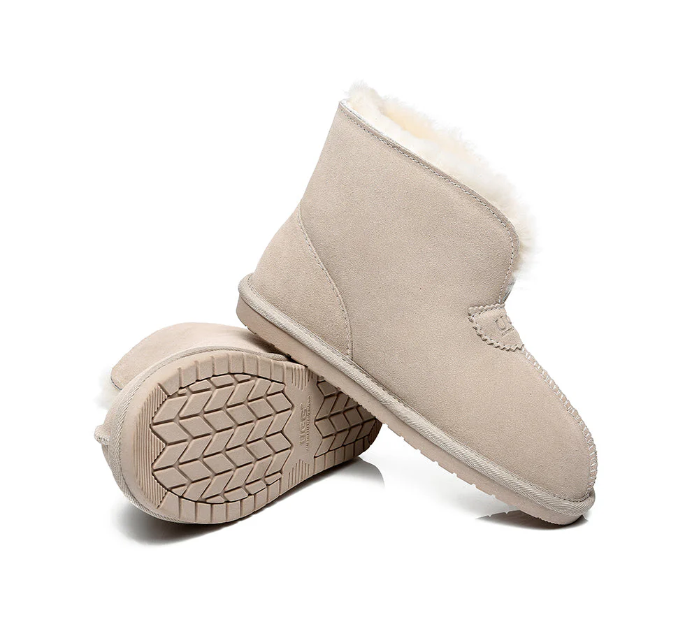 Unisex Ankle Boots Double Faced Sheepskin Wool Water-Resistant Slipper Parker - Image 16