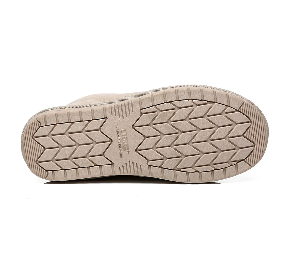 Unisex Ankle Boots Double Faced Sheepskin Wool Water-Resistant Slipper Parker - Image 20