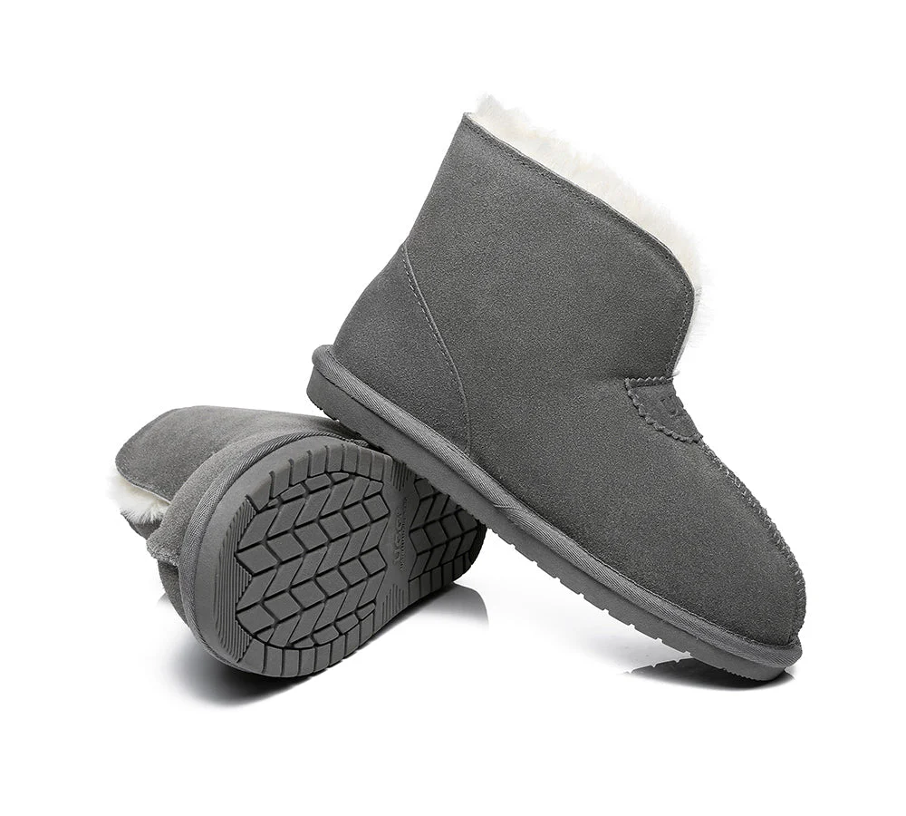 Unisex Ankle Boots Double Faced Sheepskin Wool Water-Resistant Slipper Parker - Image 22