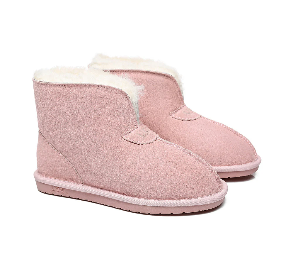 Unisex Ankle Boots Double Faced Sheepskin Wool Water-Resistant Slipper Parker - Image 27