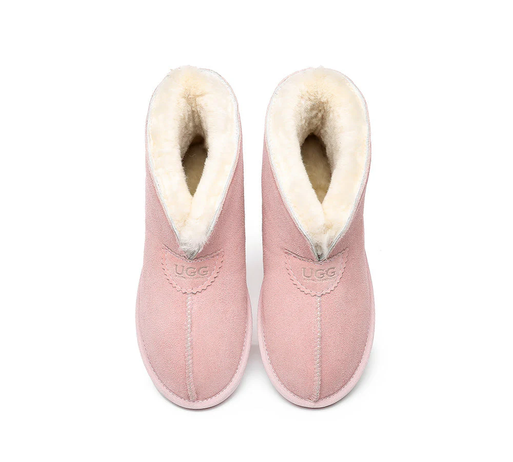 Unisex Ankle Boots Double Faced Sheepskin Wool Water-Resistant Slipper Parker - Image 31