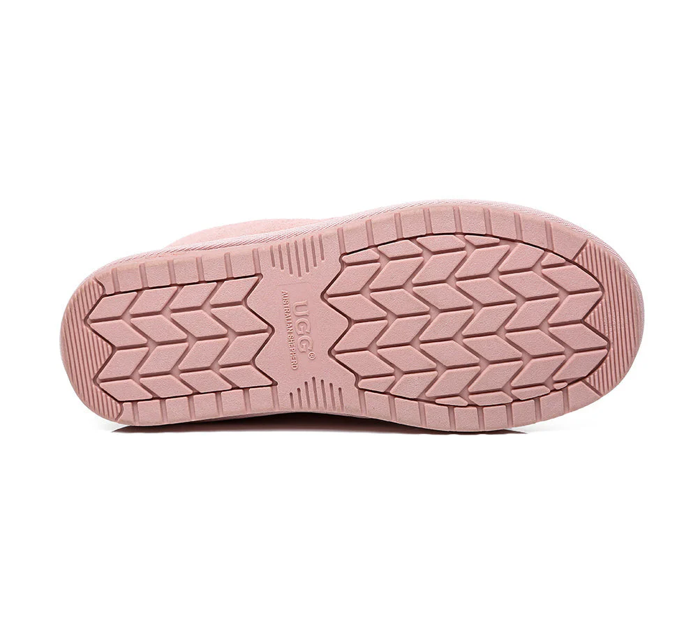 Unisex Ankle Boots Double Faced Sheepskin Wool Water-Resistant Slipper Parker - Image 32