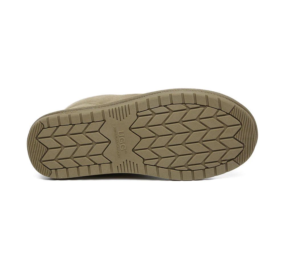 Unisex Ankle Boots Double Faced Sheepskin Wool Water-Resistant Slipper Parker - Image 38