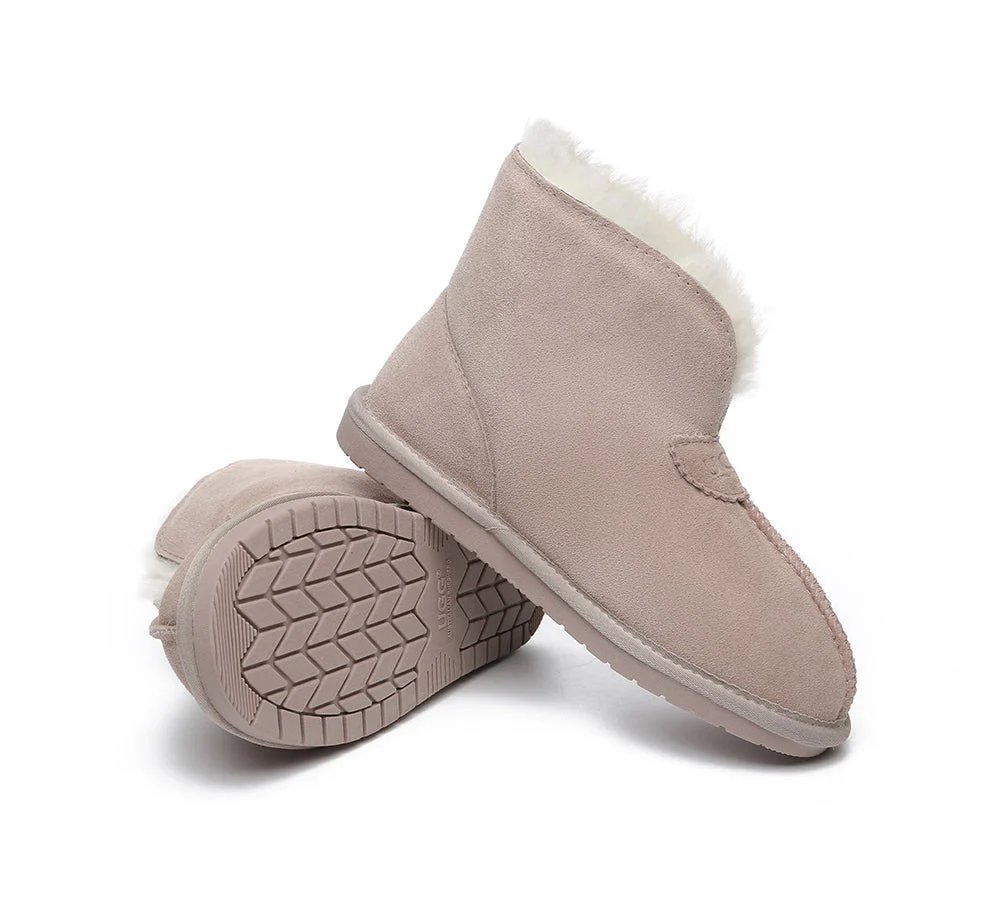 Unisex Ankle Boots Double Faced Sheepskin Wool Water-Resistant Slipper Parker - Image 46