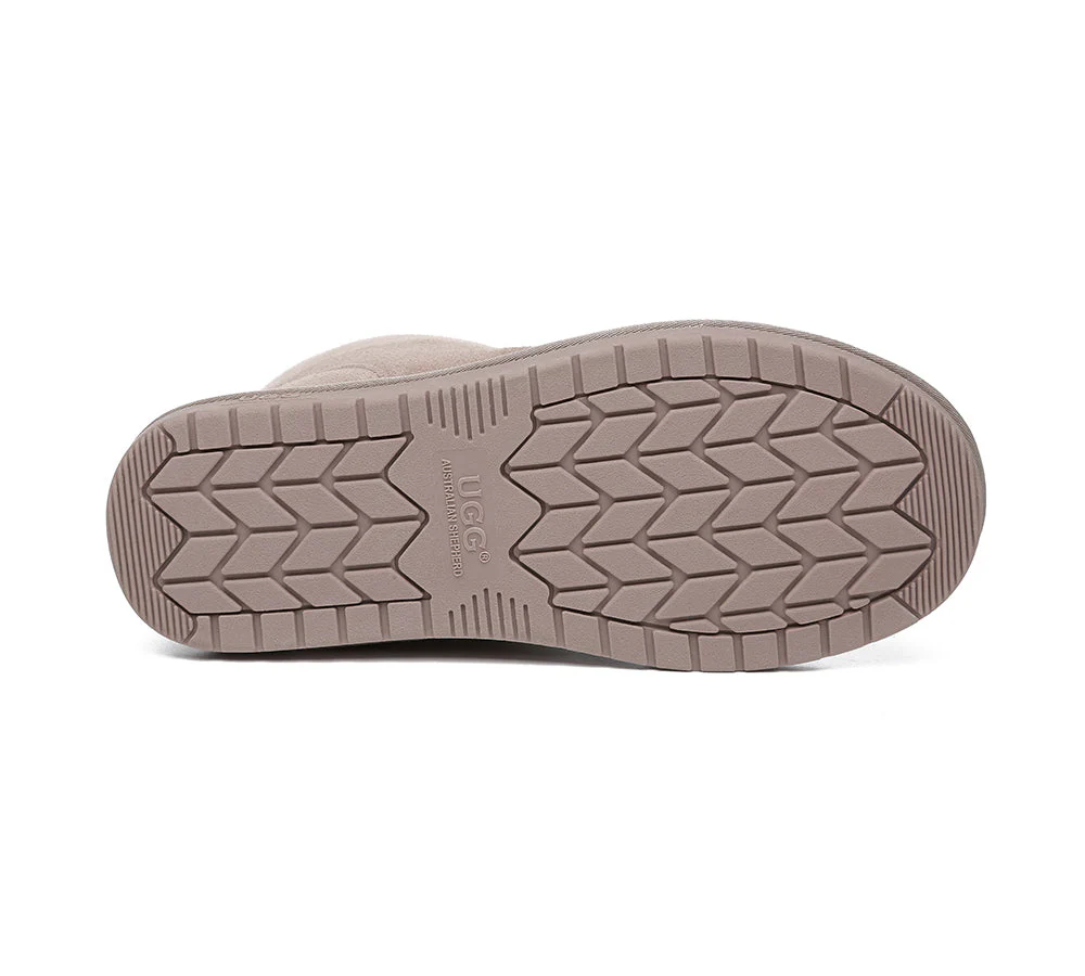 Unisex Ankle Boots Double Faced Sheepskin Wool Water-Resistant Slipper Parker - Image 50