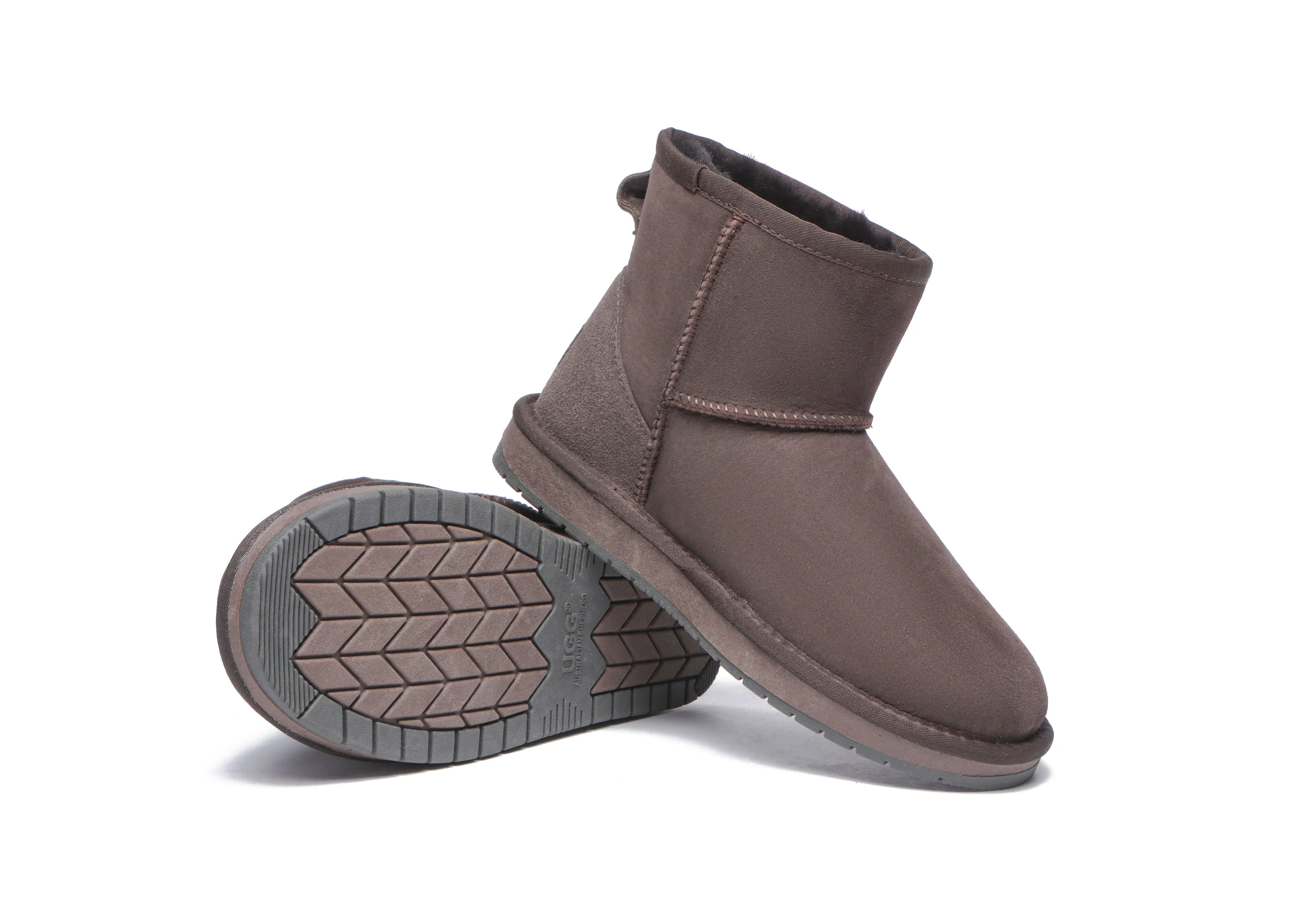 Unisex Double-Face Sheepskin Wool Mini Classic Boots - Image 10