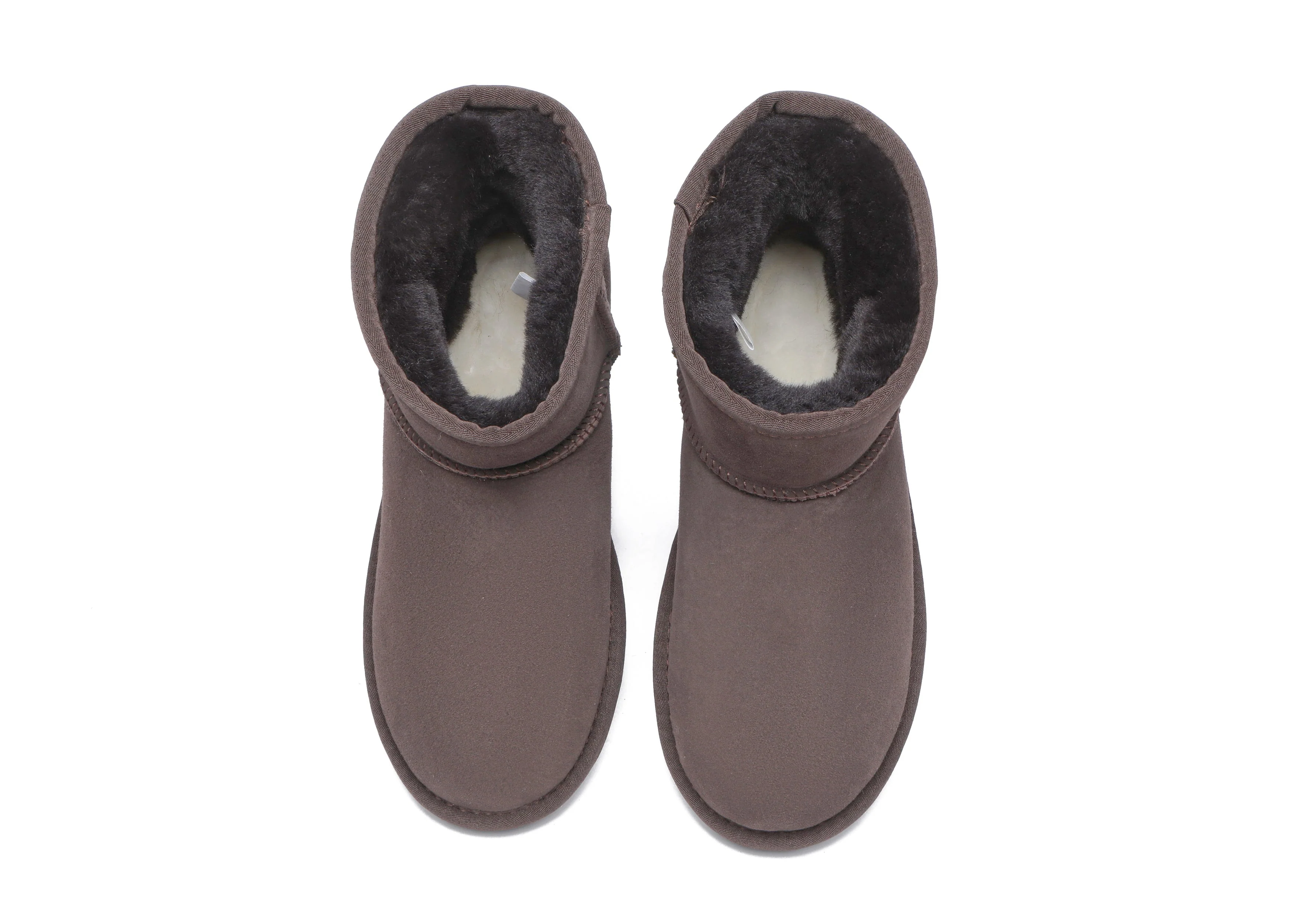 Unisex Double-Face Sheepskin Wool Mini Classic Boots - Image 12