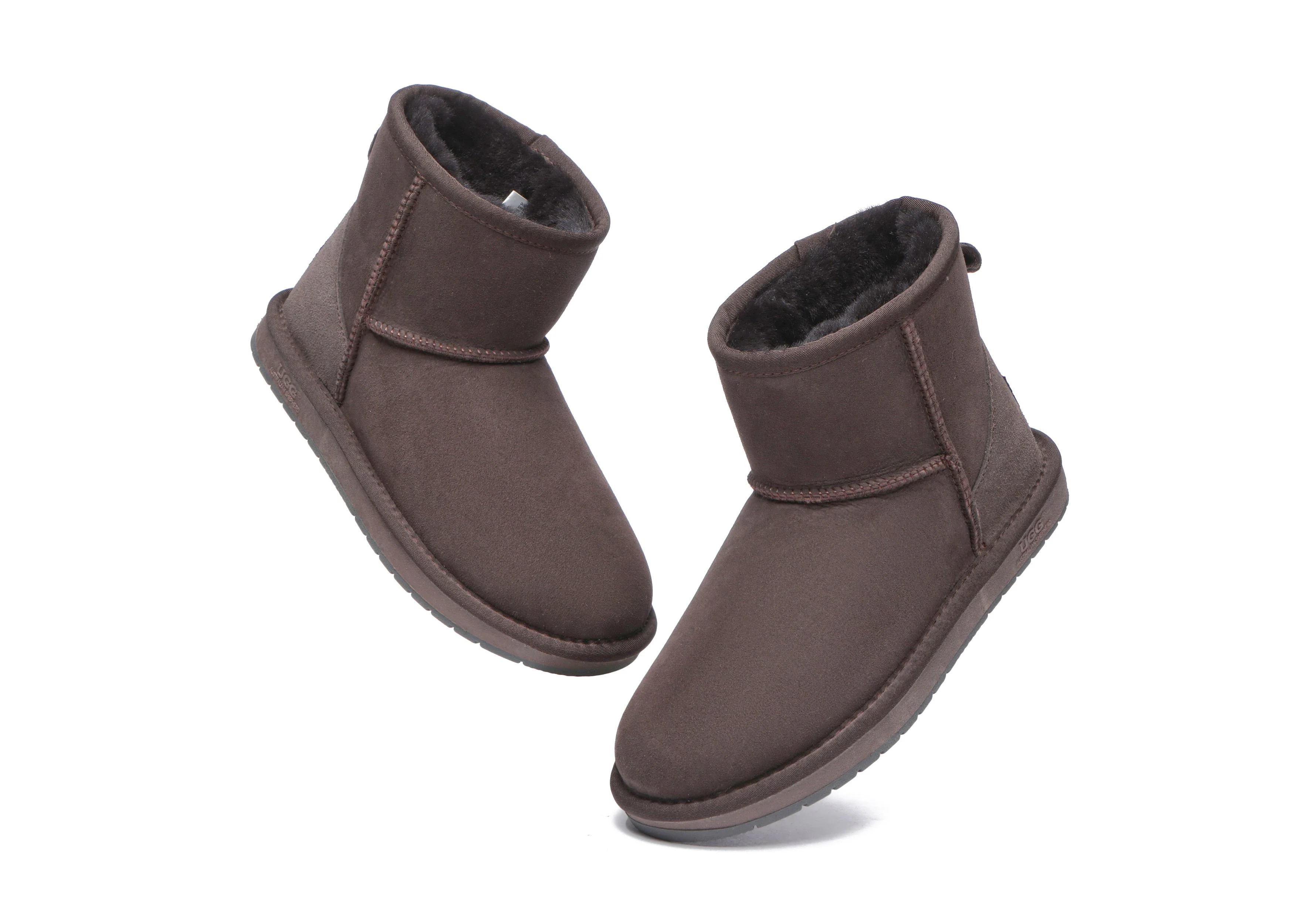 Unisex Double-Face Sheepskin Wool Mini Classic Boots - Image 13