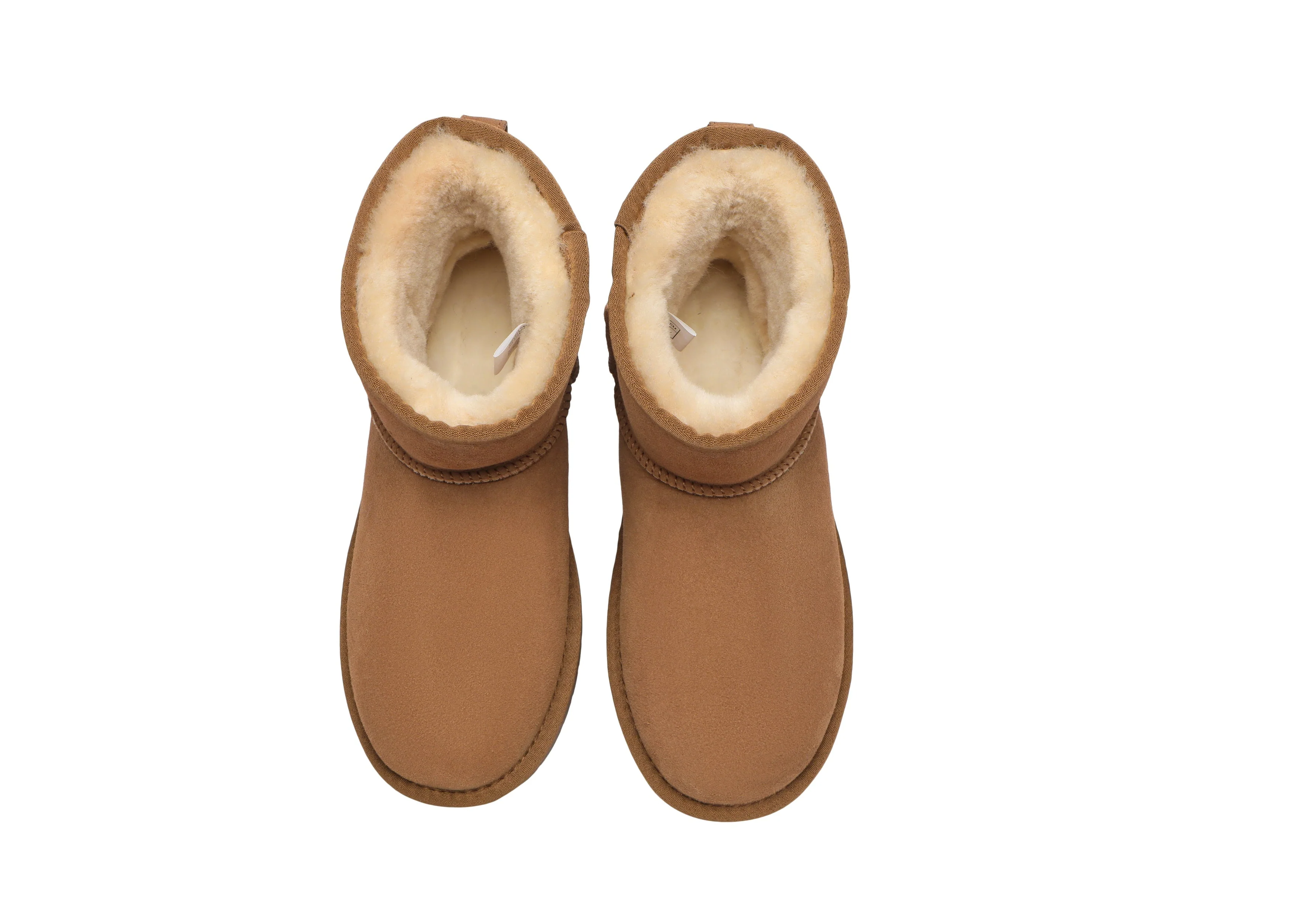 Unisex Double-Face Sheepskin Wool Mini Classic Boots - Image 6