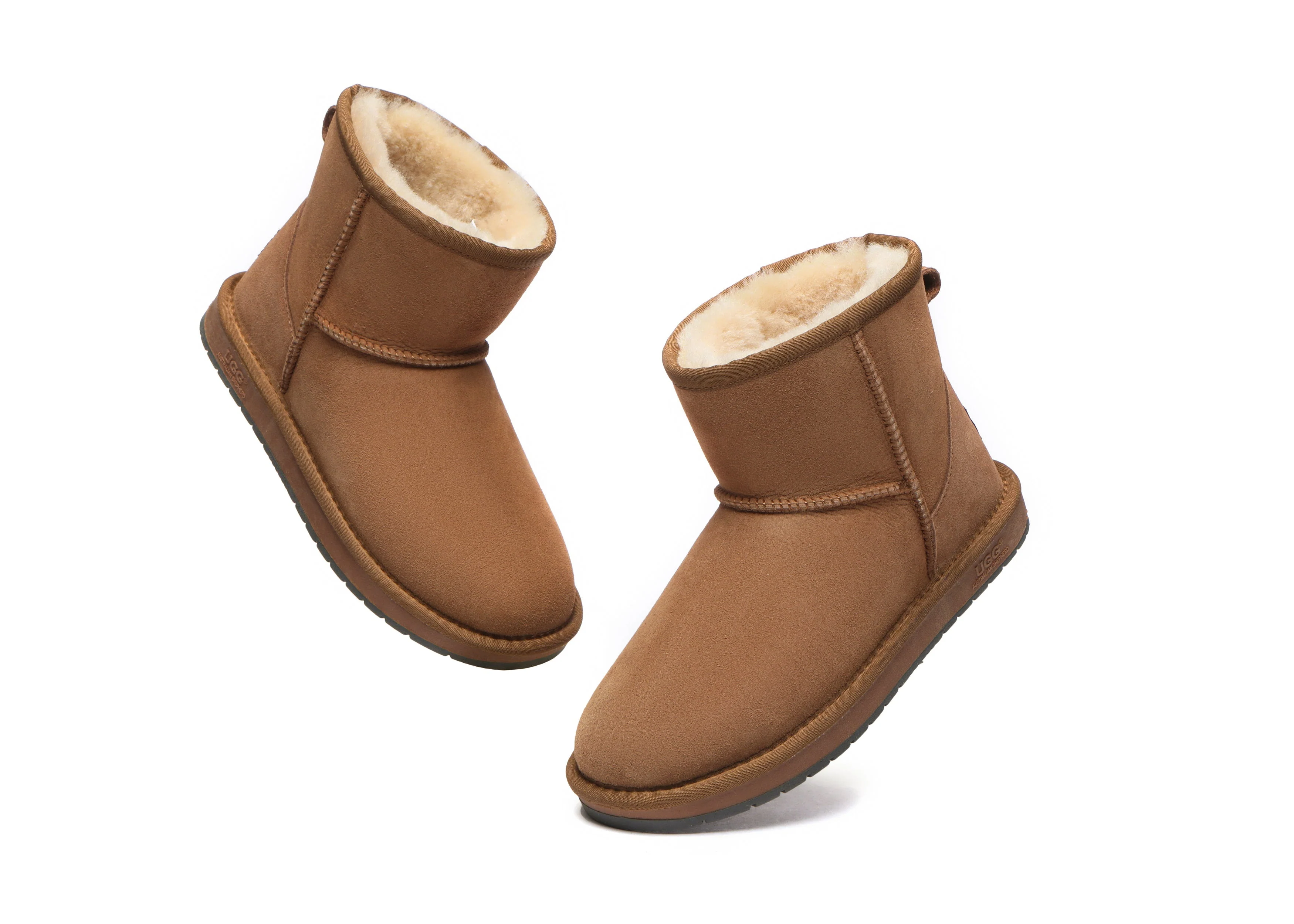 Unisex Double-Face Sheepskin Wool Mini Classic Boots - Image 7