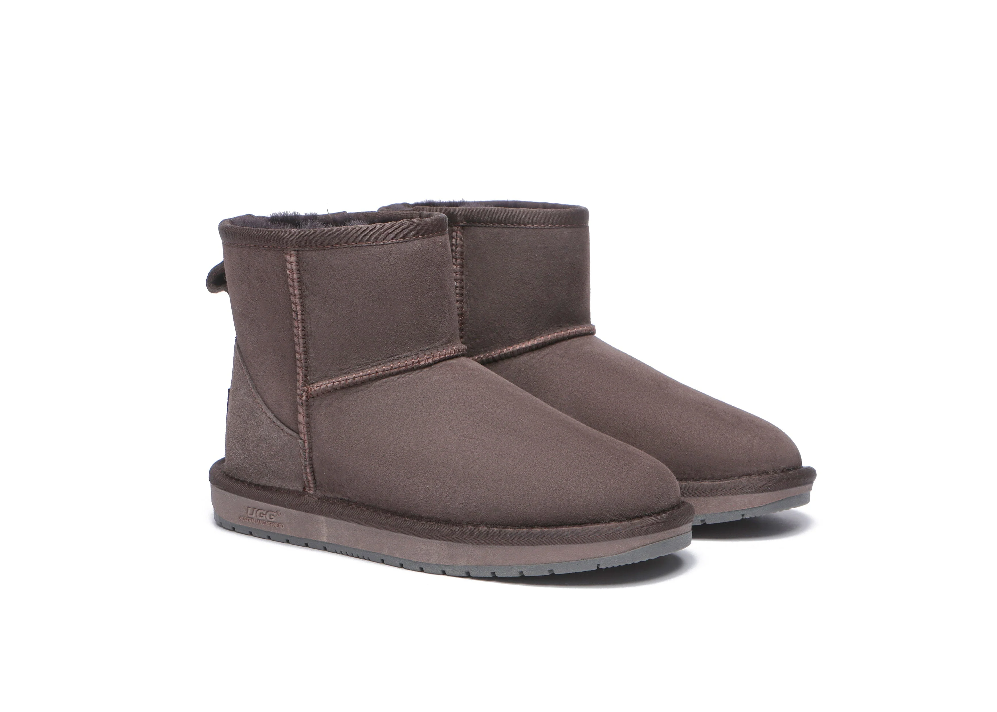 Unisex Double-Face Sheepskin Wool Mini Classic Boots - Image 9