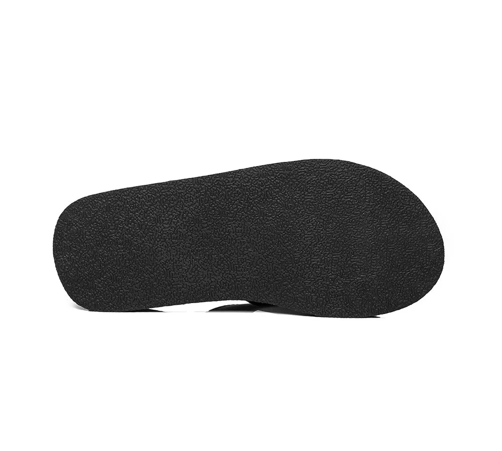 Unisex Leather Slides Thongs Sandals Flats Murphy - Image 15