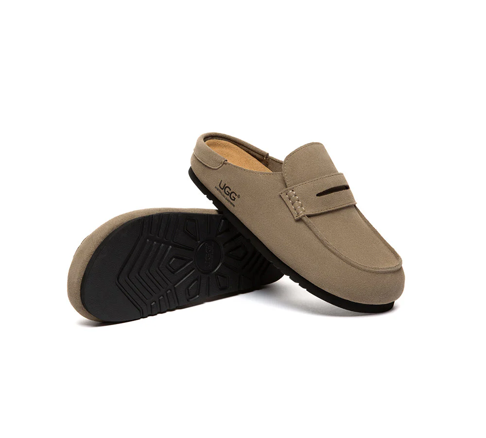Unisex Suede Slip On Casual Mules Casten - Image 10